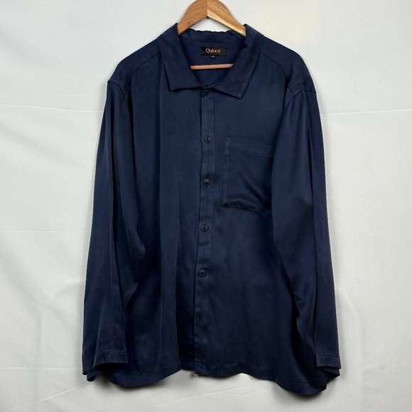Quince Women 100% Washable Silk Pajama Long Sleeve Top XXL LongSleeve Breathable - Picture 1 of 11